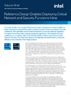 Design di riferimento per l'acceleratore Intel NetSec