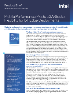 SoC Intel® Core™ di dodicesima generazione per IoT Edge