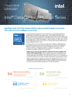 Intel® Data Center GPU serie Flex - Descrizione del prodotto