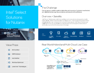 Soluzioni Intel® Select per Nutanix HCI v2