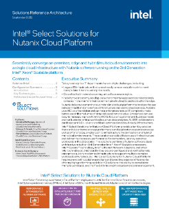 Soluzioni Intel® Select-s-Nutanix Cloud Platform