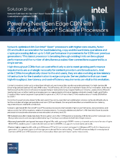 Intel® Xeon® Scalable Processors for CDNs