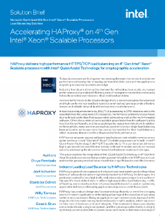Accelerate HAProxy® sui processori Intel® Xeon®
