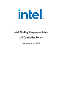 Regolamento aziendale sulla privacy di Intel: policy del titolare del trattamento UK