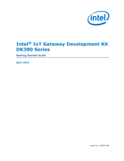 Kit di sviluppo Intel® IoT Gateway serie DK300: Guida introduttiva