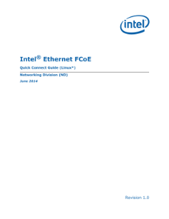 Intel® Ethernet FCoE Quick Connect Linux* Guide