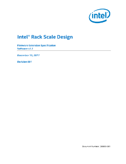 Intel® Rack Scale Design (Intel® RSD) Firmware Extension Specification