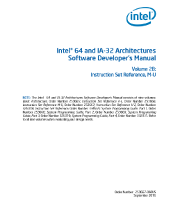 Intel® 64 and IA-32 Architectures Developer's Manual: Vol. 2B