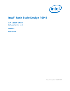PSME API Specification