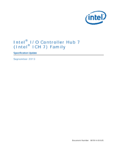Intel® I/O Controller Hub 7 (ICH7) Family Specification Update